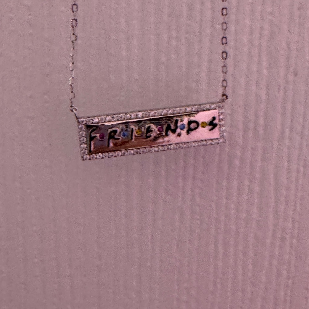 Elegant Silver FRIENDS Necklace - Picture 3 of 7